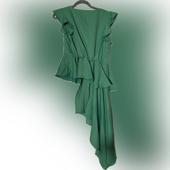 Green High Low Top Size Medium - Picture 1 of 7